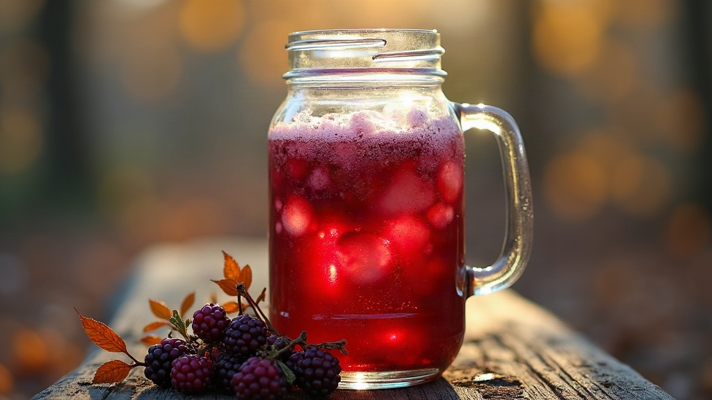 Foraged Elderberry Wild Soda Before the First Frost